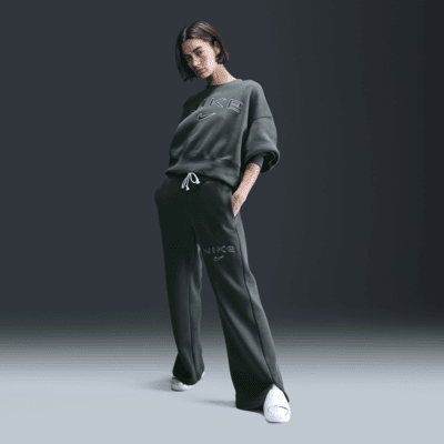 Nike Sportswear Phoenix Fleece Women's High-Waisted Wide-Leg Logo